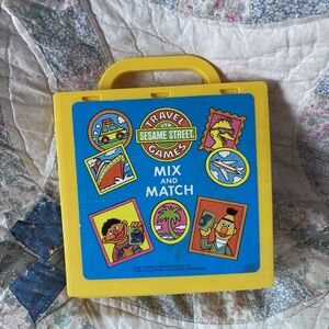 Sesame Street Mix and Match Travel Game 1990